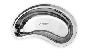 Metal tray kidney 25cm
