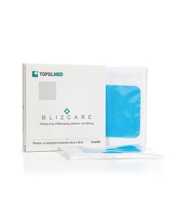 Blizcare -silicone patches for scars, 8 cm x 8 cm, 5pcs